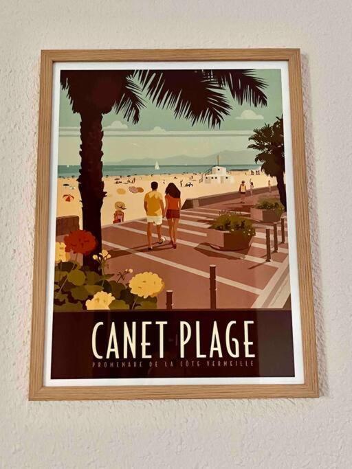 Studio Cote Plage Tout Equipe Vue Sur Le Canigou Кане-ан-Руссійон Екстер'єр фото